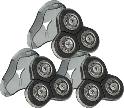 Produktbild von vhbw 3x Ersatz-Scherköpfe kompatibel mit Philips Arcitec (RQ10xx), RQ1250CC, RQ1250, RQ1251CC, RQ1252, RQ1252CC, RQ1251 Elektrorasierer, Schwarz