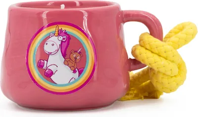Produktbild von Minions Duftkerze "Fluffy", Keramiktasse, Brenndauer 40h, Geschenkidee, Keramik, Paraffinwachs, Baumwolle