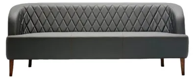 Produktbild von Sofa 3 Sitzer Leder Holz Modern Sofa Polster Couch Sofas Design Luxus
