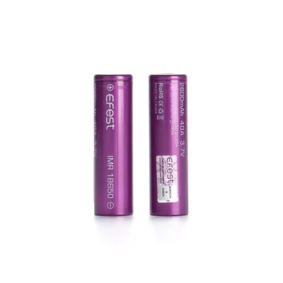 Produktbild von EFEST 18650 Li-Ion Akku 2600 mAh – Hochstromzelle 3,7 V | 40A | IMR Flat Top