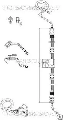 Produktbild von TRISCAN 8516 29078 Servoleitung für AUDI A4 Avant (8ED, B7) von Hydraulikpumpe nach Lenkgetriebe