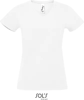Produktbild von SOLs 02941 | Damen Imperial V-Neck Women T-Shirt - V-Ausschnitt - Farbe: White - Größe: M