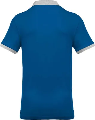 Produktbild von Kariban Herren Polo-Shirt Polohemd Poloshirt Polo Arbeit Shirt, Größe:2XL, Farbe:Light Royal Blue/Oxford Grey