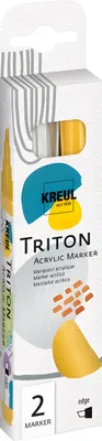 Obrázok produktu pre Kreul Triton Sada textilných fixiek 1 - 4 mm Silver & Gold 2 ks