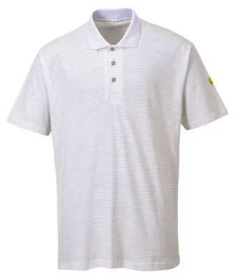 Produktbild von Portwest AS21 Antistatik ESD Polo-Shirt White Gr. S