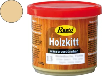 Produktbild von Resto Holzkitt ReparaturpasteSpachtelmasse lackierbar Eiche hell 200g