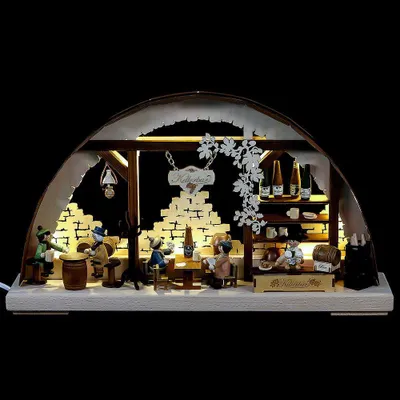 Produktbild von 3D-Doppelschwibbogen Kellerbar (43x30x7cm) von RATAGS Holzdesign
