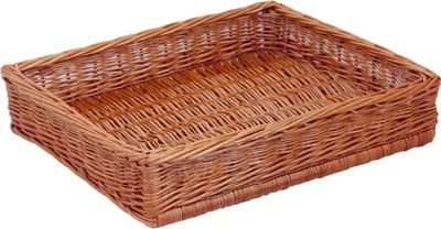 Produktbild von Auslagekorb, naturbraun, Thekenkorb, Schrankkorb, Brötchenkorb, 40x50x10cm