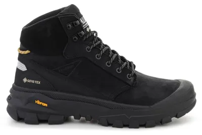 Obrázok produktu pre Palladium Pallarider Mid GTX Gore-Tex – pánske topánky, čierna koža, model 79575-008-M, veľkosť EU 43, US 10