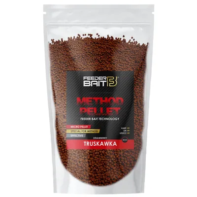 Obrázok produktu pre Feeder Bait Method Pelety 2 mm 800 g Jahoda