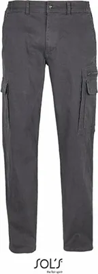 Produktbild von SOLs 03820 | MenŽs Docker Pants - Herren Arbeitshose - Farbe: Dark Grey (Solid) - Größe: 64
