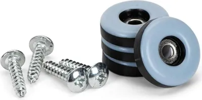 Produktbild von Möbelgleiter mit Schrauben │ 20 Stück │ rund │ Ø 25 mm, Stärke: 5 mm │ Bodenschoner │ PTFE-Gleiter │ Gleiter