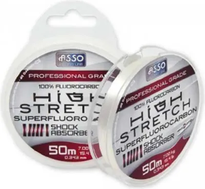 Immagine prodotto di Asso High Stretch 50 M Flurocarbon Trasparente 0,176 mm Trasparente 0,176 mm