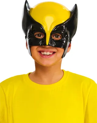 Imagen del producto de Máscara facial a medio cubrir "Wolverine" de X-Men 97 para niños, modelo BN6226 (talla única), color amarillo/