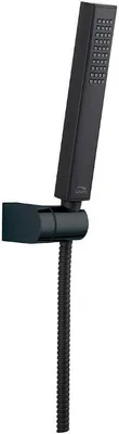Immagine prodotto di Set doccia di design con supporto a parete nero