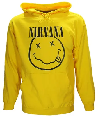 Zdjęcie produktu dla Bluza z kapturem Nirvana Smiley, kolor żółty – rozmiar XXL
