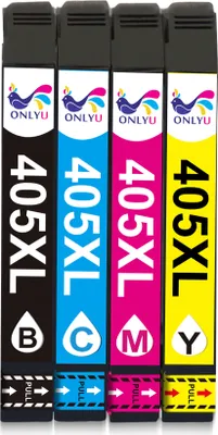 Produktbild von 4x für Epson 405 Druckerpatronen 405XL Multipack WF-3820 3825 4820 4825DWF WF-4830 7830 7835DTWF WF-7840DTWF