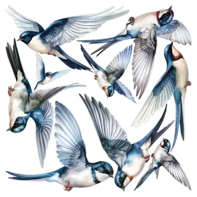 Produktbild von Sichtschutzfolie – 9 Vögel – Selbstklebende Fensterfolie für Fenster und Duschtüren – 30 x 30 cm