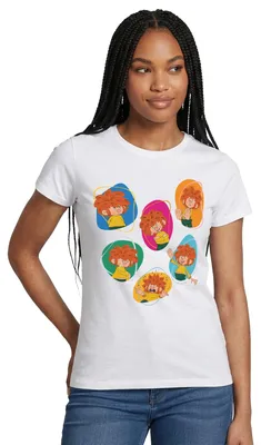 Produktbild von Spreadshirt Pumuckl Zeigt Verschiedene Emotionen Frauen T-Shirt, XXL, Weiß