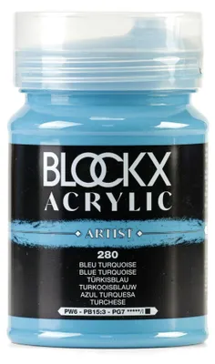 Obrázok produktu pre Akrylová farba tyrkysovo modrá 500 ml
