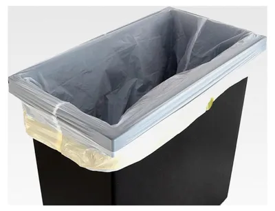 Produktbild von 30L Weiße Müllbeutel mit Zugband (3er Pack)