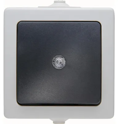 Produktbild von Kopp 566356003, Tasten, Schwarz, Grau, Thermoplast, IP44, 250 V, 10 A