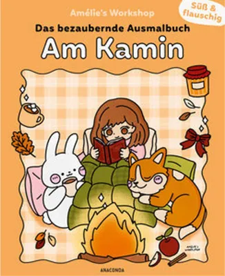 Obrázek produktu pro Süß und flauschig: Am Kamin - das bezaubernde Ausmalbuch