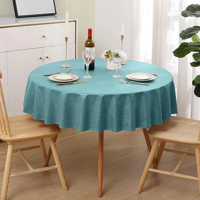 Produktbild von Famanu Tischdecke Hochwertiges Polyester rund 140 cm