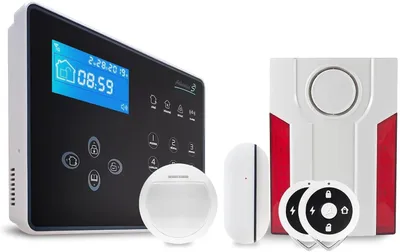 Image de Système d'alarme sans fil pour la maison, avec sirène intérieure et télécommandes