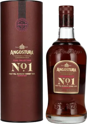 Produktbild von Angostura No. 1 CASK COLLECTION First Fill Oloroso Sherry Cask Premium Rum 40% Vol. 0,7l in Geschenkbox