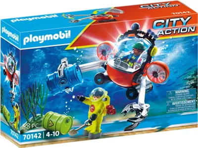 Produktbild von PLAYMOBIL City Action 70142 Seenot: Umwelteinsatz mit Tauchboot