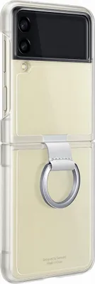 Image de Coque pour Samsung Galaxy Z Flip 3 Anneau selfie Transparente Samsung