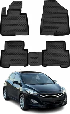 Immagine prodotto di 2012-2017 Hyundai i30 tappetini TPE nero 4 pz