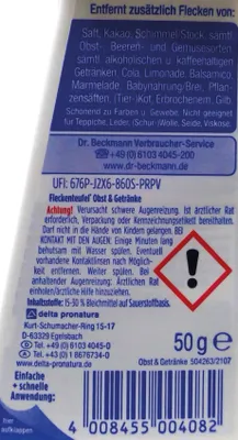 Produktbild von Fleckenteufel Obst & Getränke, Reinigungsmittel