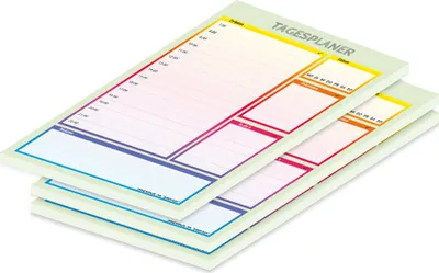 Produktbild von PRICARO Tagesplaner "System", bunt, A5, 3 Stück