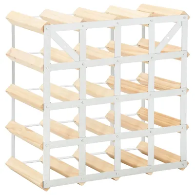 Produktbild von Möbel Weinregal schlichte Design - Flaschenregal, Kellerregal, für 20 Flaschen Massivholz Kiefer Top1543996