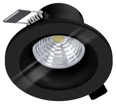 Image de EGLO Salabate, spot encastré, 1 ampoule(s), LED, 4000 K, 450 lm, noir