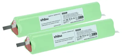 Produktbild von vhbw 2x Akku kompatibel mit Velux Dachfensterrollladen und Rollladen, Solarfenster (2200 mAh, 10,8 V, NiMH)
