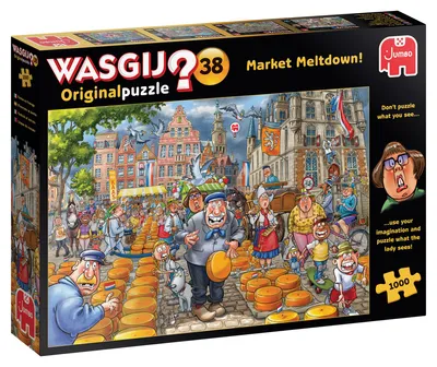 Produktbild von Wasgij Original 38 - Market Meltdown! - 1000 Teile NEU