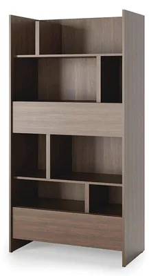 Produktbild von MEBLINI Wohnzimmerschrank BC-28 für Schrankbett - Dunin Eiche - 92x178x46cm - Hochschrank mit Regalen, Fächern und Schubladen