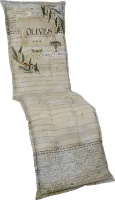 Produktbild von Go-De Relax-Auflage grün beige gemustert, 170 x 50 x 7 cm