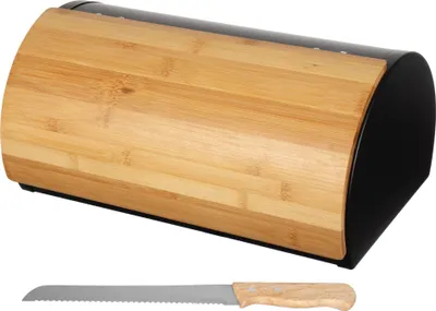 Produktbild von Stahlbrotkasten mit Holzdeckel BRUNBESTE BB-2680