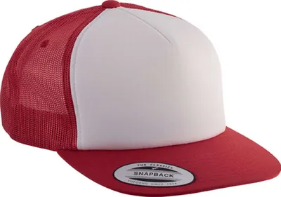 Produktbild von K-Up Herren Kappe Trucker Cap Baseball Cap Snapback Mesh Cap Basecap, Größe:U, Farbe:Red/White/Red