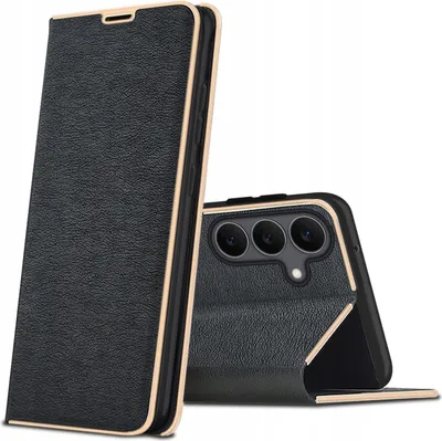Zdjęcie produktu dla Etui z klapką do Samsung S25 FE Case Magnet PREMIUM + Szkło 9H