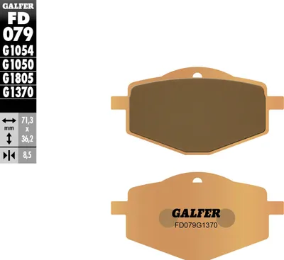 Obrázek produktu pro Galfer Bremsbelag Sinter Fd079 G1370