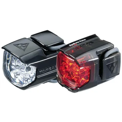 Immagine prodotto di Topeak White Lite Race/Red Lite Race Anteriore 25 lm / Posteriore 5 lm Luce per ciclismo