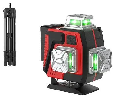 Obrázek produktu pro Laserový nivelátor, měření s 16 paprsky, vysoce přesný design, stativ a brašna