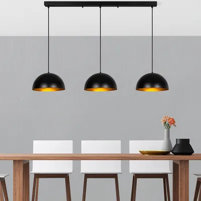 Obrázok produktu pre Opviq, Kure - 40 - Mr-722 - 3, luster, čierny, KOVOVÉ TELESO, 145 x 40 x 36 - 116 cm