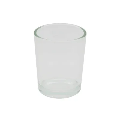 Produktbild von 4 Stk. Teelichthalter aus Glas zum selbst gestalten Teelichtgläser Kerzenständer Rohling Variantenwahl, Größe:D 45 mm | H 65 mm, Farbe:transparent