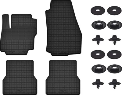 Produktbild von Gummimatten Mit Stoppern Für: Ford Focus Mk2 (2006-2010) Schwarz Set